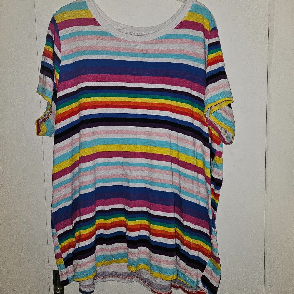 Colorful Striped Women's Top